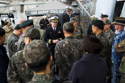 Republic of Korea Officials Visit USS Barry