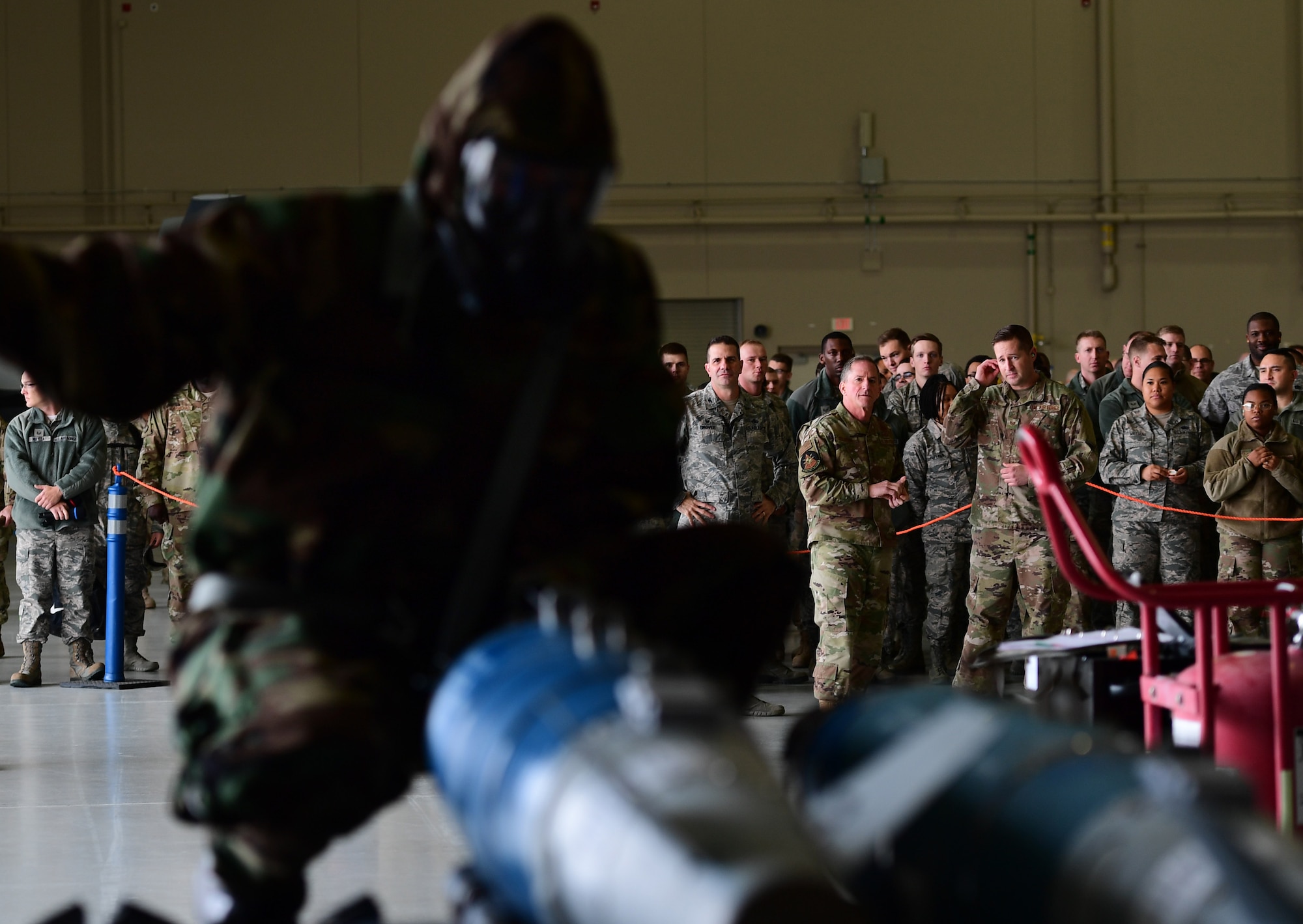 This marked his second time visiting the base in 12 months. (U.S. Air Force photo by Senior Airman Christian Clausen)