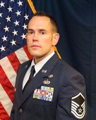 Master Sgt. Grady Eppery, 507th Air Refueling Wing Public Affairs superintendent, poses for a photograph. (U.S. Air Force courtesy photo)