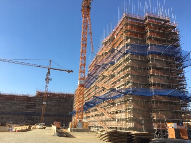 New housing under construction on Camp Humphreys