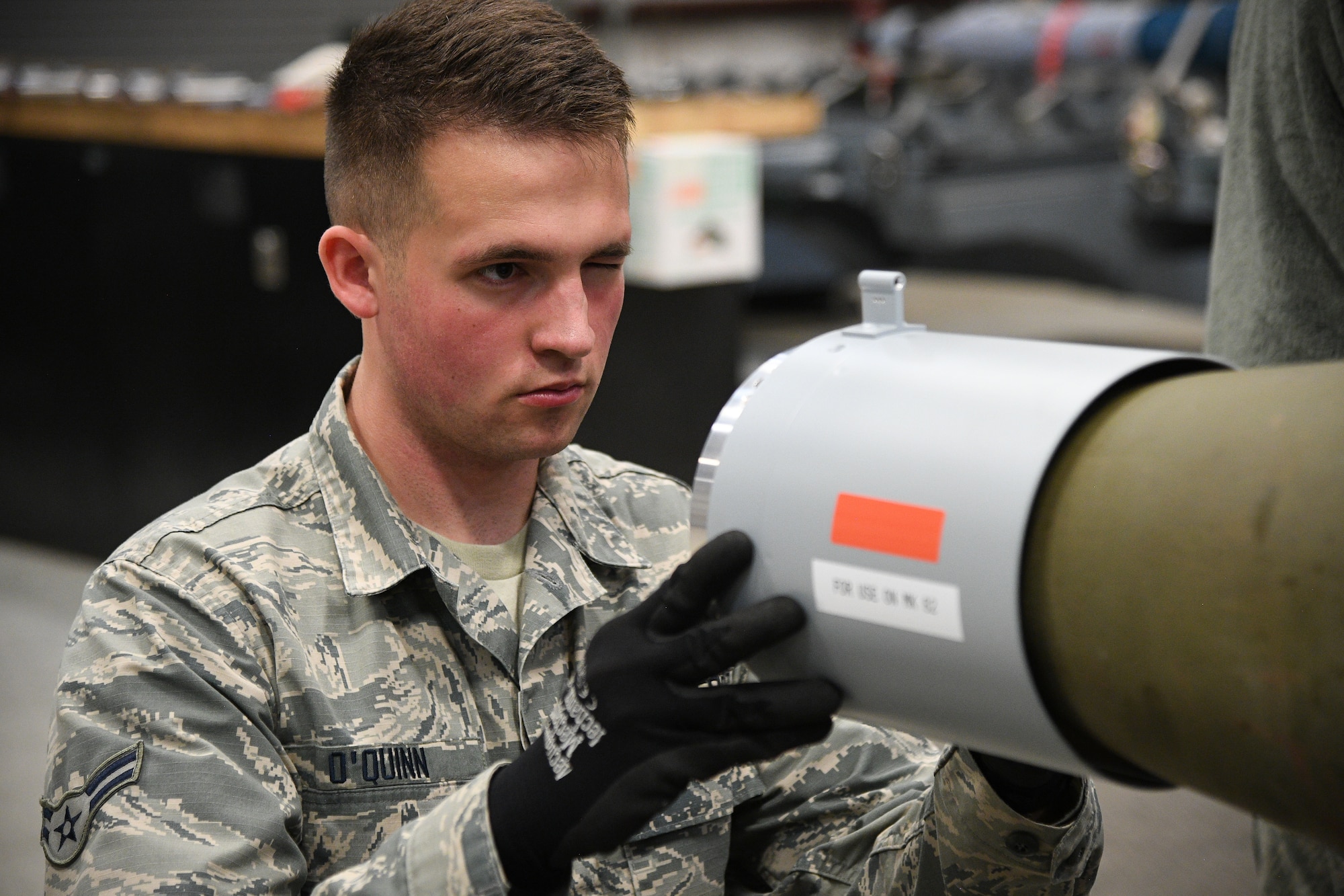 388th Maintenance Squadron Munitions Flight builds bombs during training.