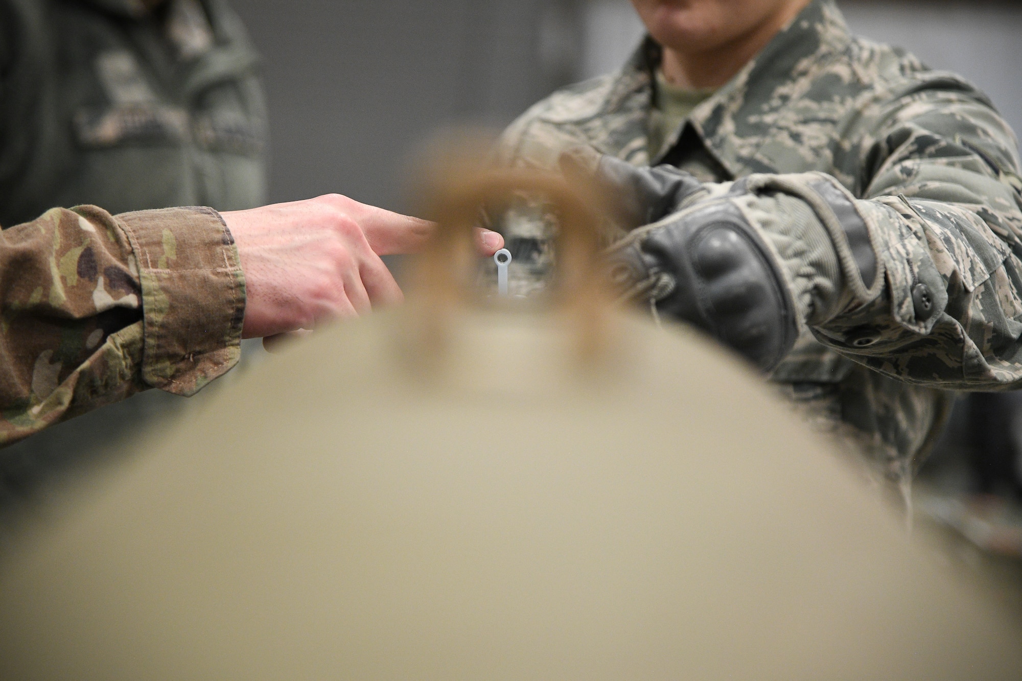 388th Maintenance Squadron Munitions Flight builds bombs during training.
