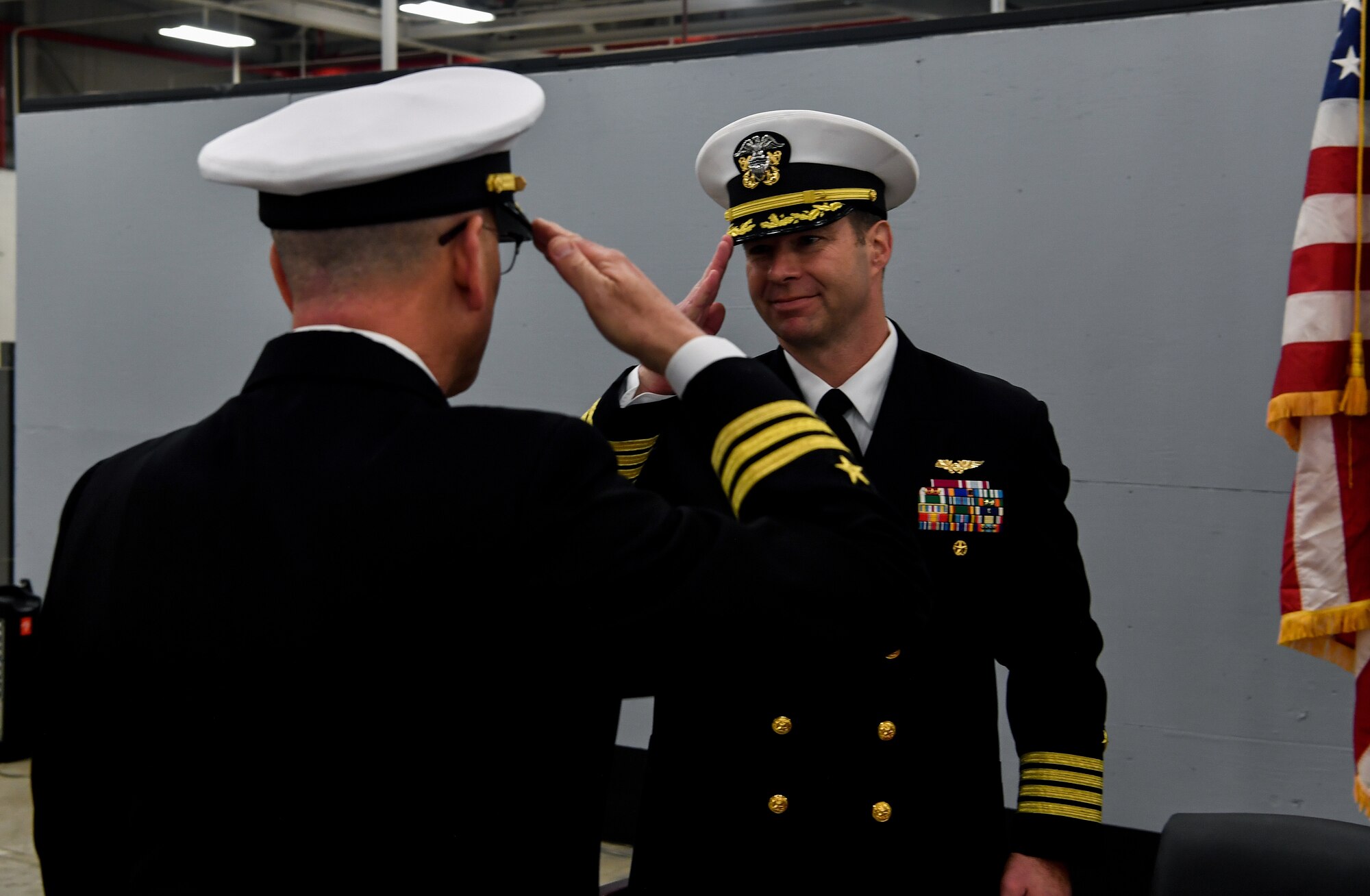Cmdr. William Edenbeck, Navy Munitions Command Atlantic Unit Charleston commanding officer, assumes command of NMC Jan. 16, 2018, at Joint Base Charleston, S.C.