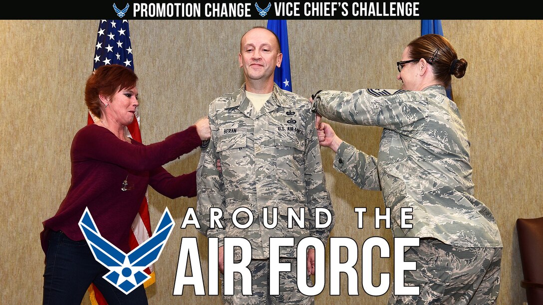 On this look Around the Air Force the Vice Chief’s Challenge encourages innovation, and certain requirements for enlisted promotions have changed. Hosted by Staff Sgt. Greg Cerny.