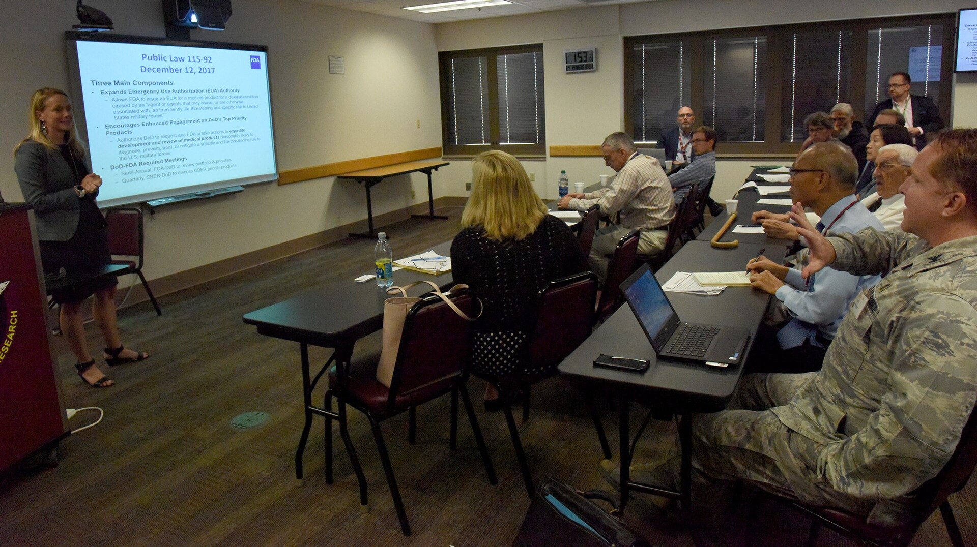 The U.S. Army Institute of Surgical Research at Joint Base San Antonio-Fort Sam Houston hosted a biannual meeting of the Federal Inter-Agency Task Force for Trauma and Emergency Preparedness Nov. 8-9, 2018, which focused specifically on delivery of blood products at the point of injury, where their use is most life-saving.