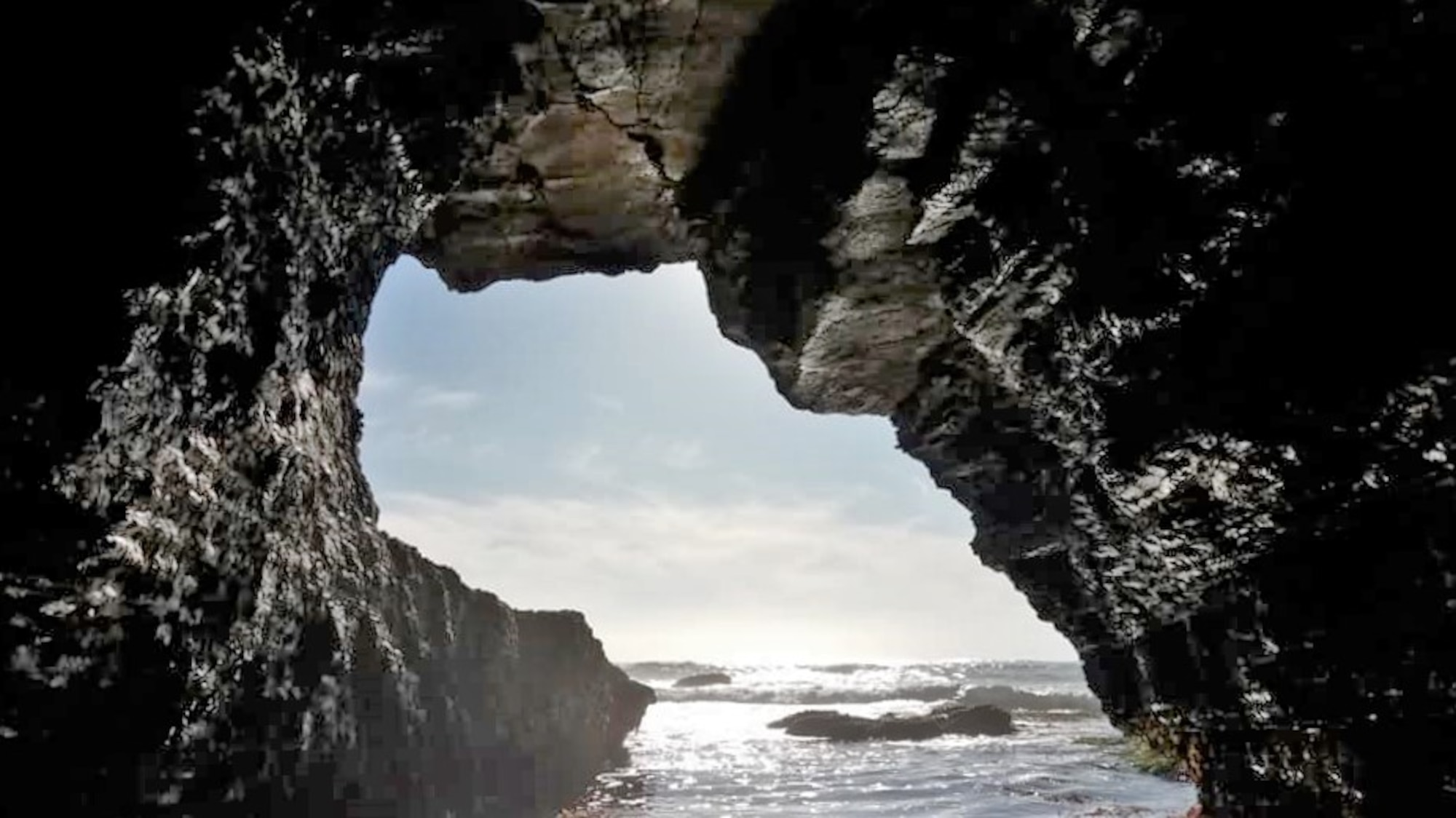 Wall Beach caves at Vandenberg AFB