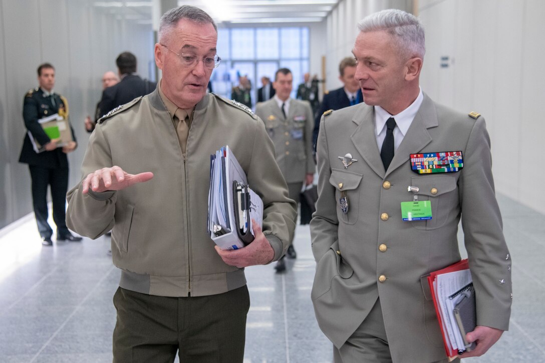 Joint chiefs chairman meets with French counterpart