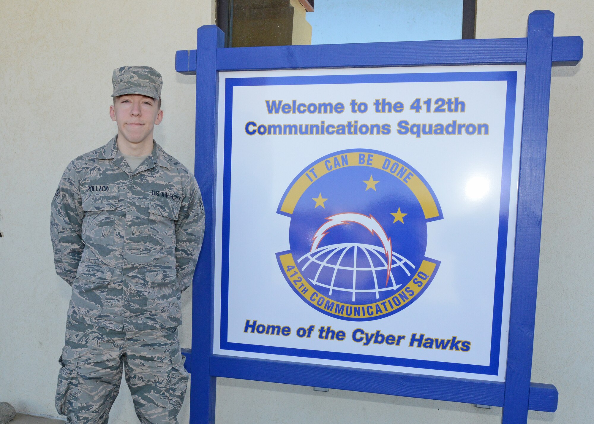 Airman 1st Class Joseph Pollack is the 412th Test Wing Warrior of the Week. (U.S. Air Force photo by Kenji Thuloweit)