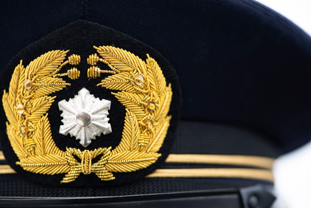 A Misawa City Fire Department emblem adorns on a firefighter’s uniform during the annual Misawa City Fire Department New Year ceremony in Misawa City, Japan, Jan. 20, 2019. The emblem signifies a member as a firefighter. Mayor Kazumasa Taneichi took time to salute all firefighters and supporting units to honor them for their duty and dedication while the fire department showed local spectators their swift ability to respond to an alert call. (U.S. Air Force photo by Senior Airman Sadie Colbert)