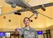 U.S. Air Force 78th Attack Squadron aviation resource manager, shows the coin she received from U.S. Air Force Lt. Gen. Joseph Guastella, U.S. Air Forces Central Command commander, at Creech Air Force Base, Nevada, Jan. 16, 2019. Guastella coined several 432nd Wing/432nd Expeditionary Wing and 799th Air Base Group outstanding Airmen. (U.S. Air Force photo by Senior Airman Christian Clausen)