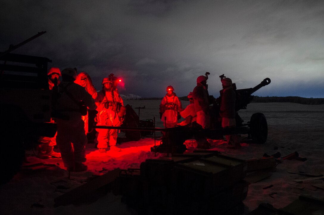 Service members conduct live-fire training in Alaska.