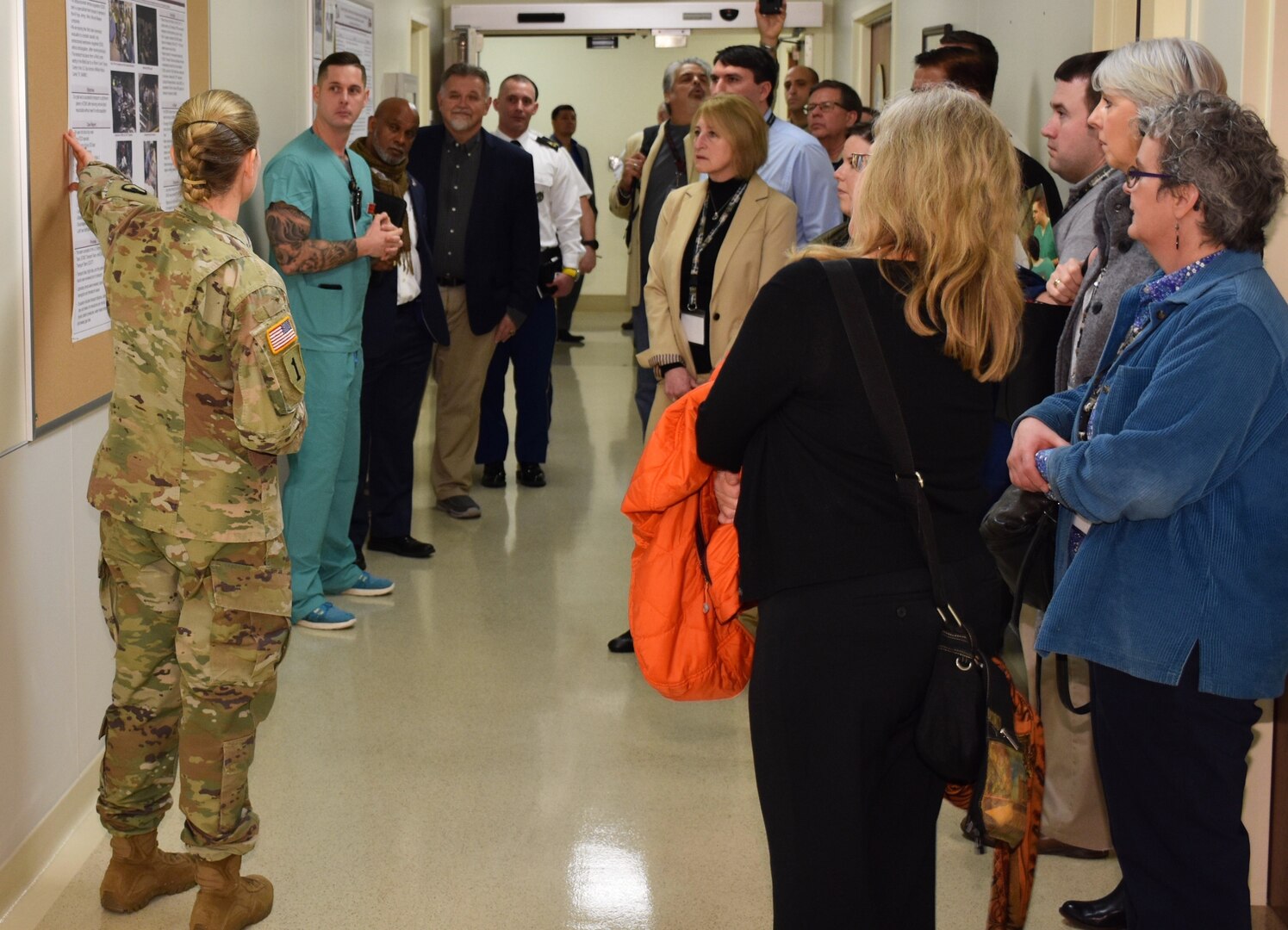 Medical school advisors toured the U.S. Army Institute of Surgical Research Burn Center at Joint Base San Antonio-Fort Sam Houston Jan. 15.