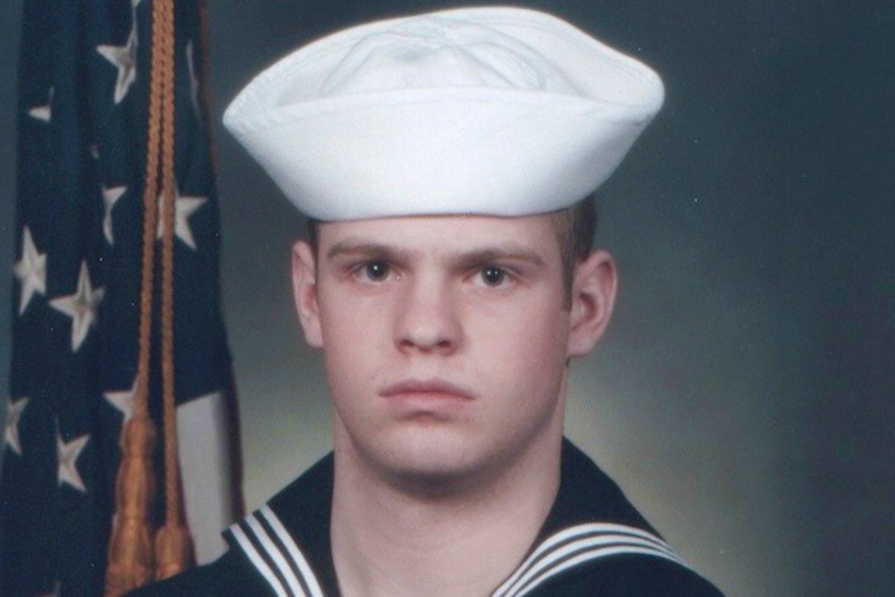 Official portrait of sailor in uniform