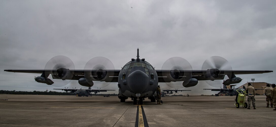 One aircraft on a flightline