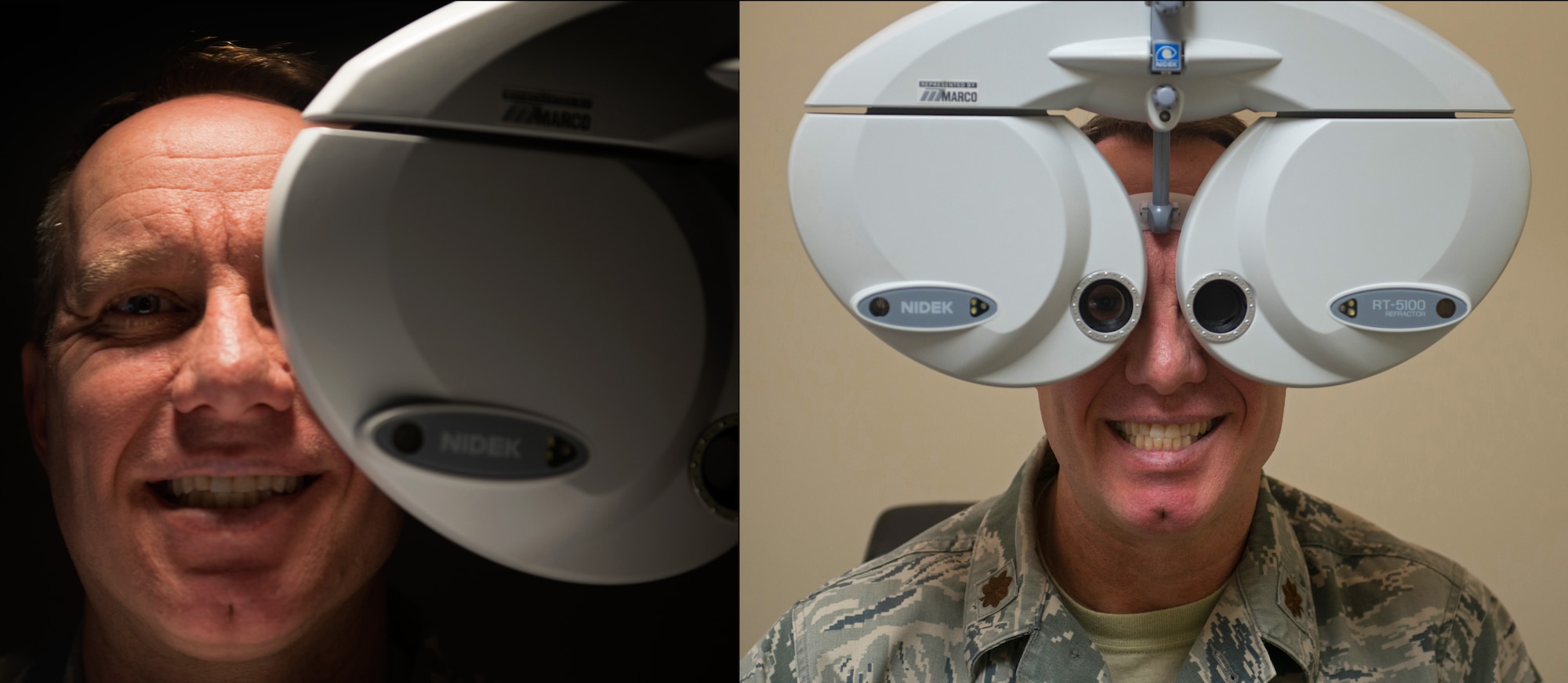 U.S. Air Force Maj. Ronny Bowman, 20th Aerospace Medical Dental Squadron optometry flight commander, poses for a portrait in his office at Shaw Air Force Base, S.C., Jan. 22, 2019.