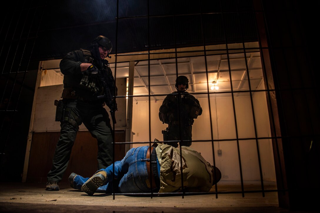 Cannon Air Force Base's Special Operations Forces medical element works in conjunction with Clovis Police Department's SWAT team