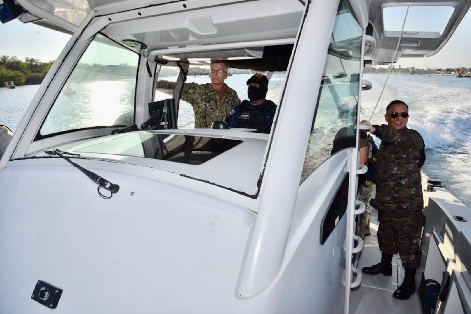 U.S. Navy Adm. Craig S. Faller, commander of U.S. Southern Command, visits Guatemala’s Interagency Task Force (IATF) Tecún Umán Jan. 24.