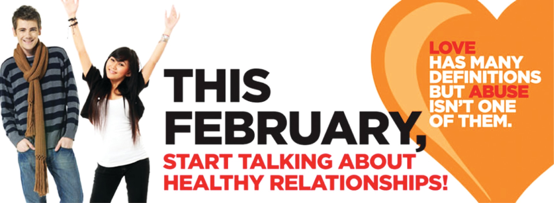 February is Teen Dating Violence Awareness Month.The installation will observe Teen Dating Violence Awareness and Prevention Month with activities that include “Wear Orange” day at the three main JBSA locations, an information table at JBSA-Lackland and a program titled “In Their Shoes” at JBSA-Randolph.