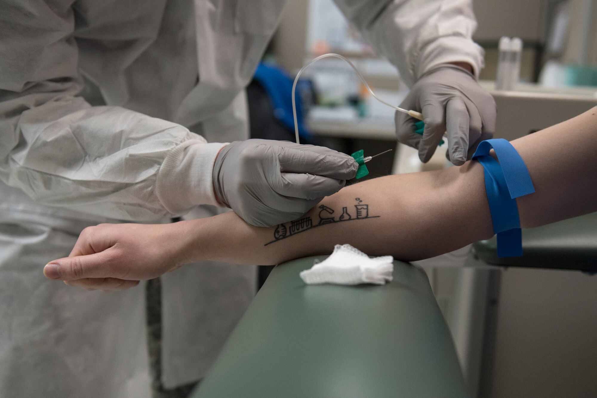 The Biomedical Sciences Corps comprises of a diversified range of subject matter experts within the Air Force’s patient care systems, such as laboratory, radiology, pharmacy, physical therapy and many more. Through continuous change and evolution, BSC has grown to 17 primary specialties and is the most diverse Air Force medical corps; working to help with productivity, quality healthcare and force performance within the Air Force. (U.S. Air Force photo/Airman 1st Class Whitney Laine)
