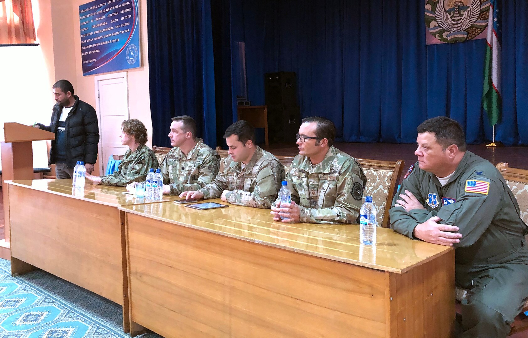 Members of the Preventive Medicine Subject Matter Expert Exchange held Dec. 3-7, 2018, at the Central Military Medical Hospital at Tashkent, Uzbekistan.