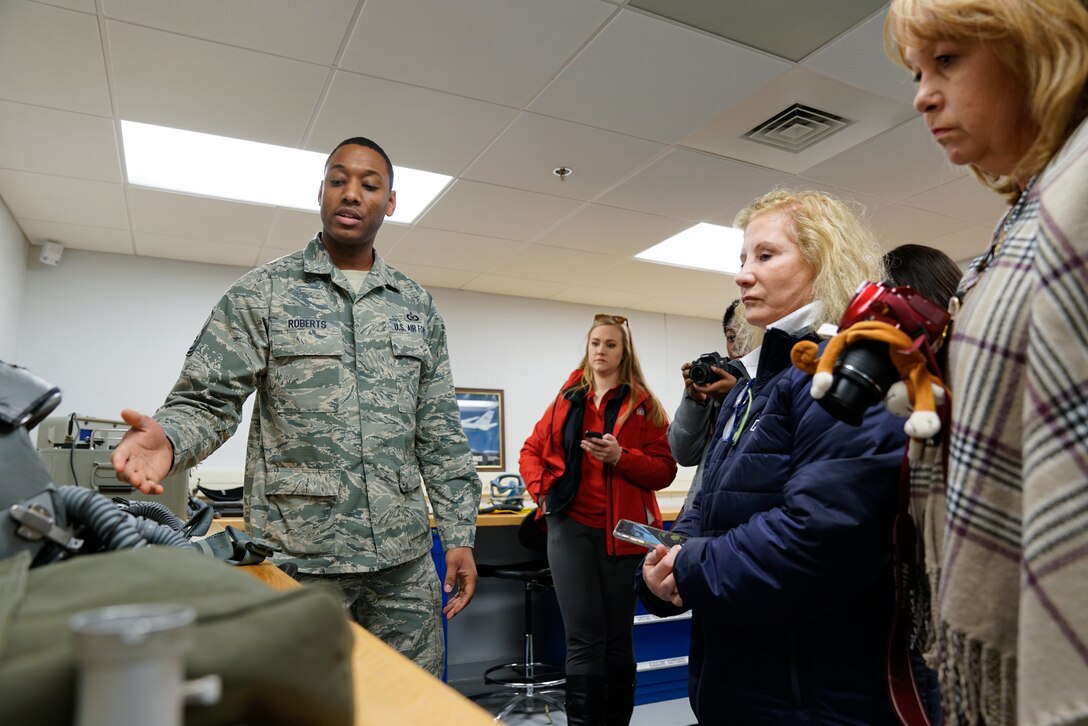 Local media visits AFE shop