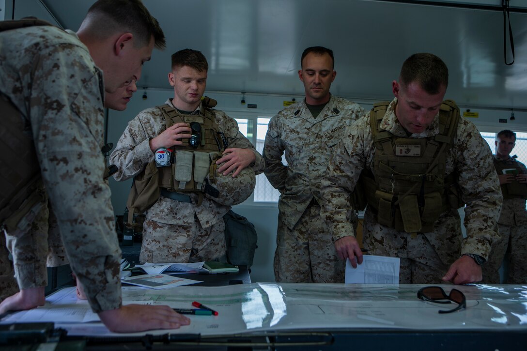 U.S. Marines with Marine Wing Support Squadron-374, Marine Air-Ground Task Force-6, conduct a Basic Recovery After Attack mission during Integrated Training Exercise aboard Marine Corps Air-Ground Combat Center Twentynine Palms, Calif., Jan. 28, 2019. ITX creates a challenging, realistic training environment that produces combat-ready forces capable of operating as an integrated MAGTF. (U.S. Marine Corps photo by Lance Cpl. Nathaniel Q. Hamilton)