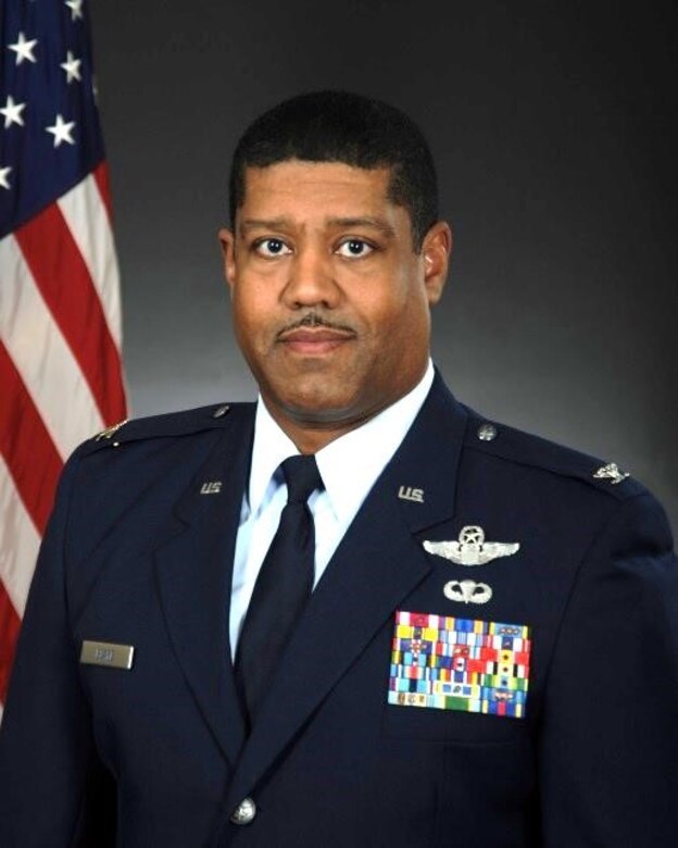 Official photo for Col, Robert M. Blake. Blake is the Vice Commander, 4th Air Force, Air Force Reserve Command, March Air Reserve Base, California.