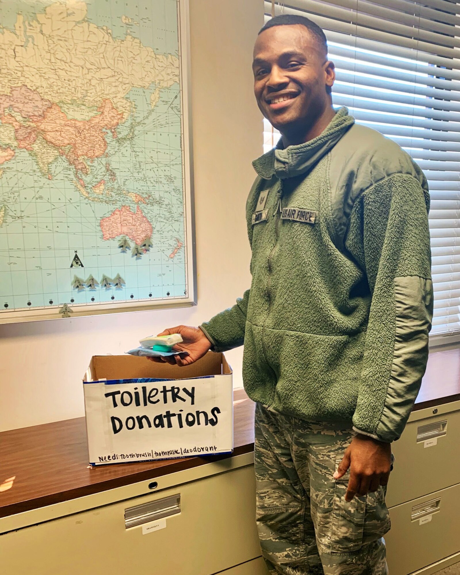 Airman Donates To Help The Homeless