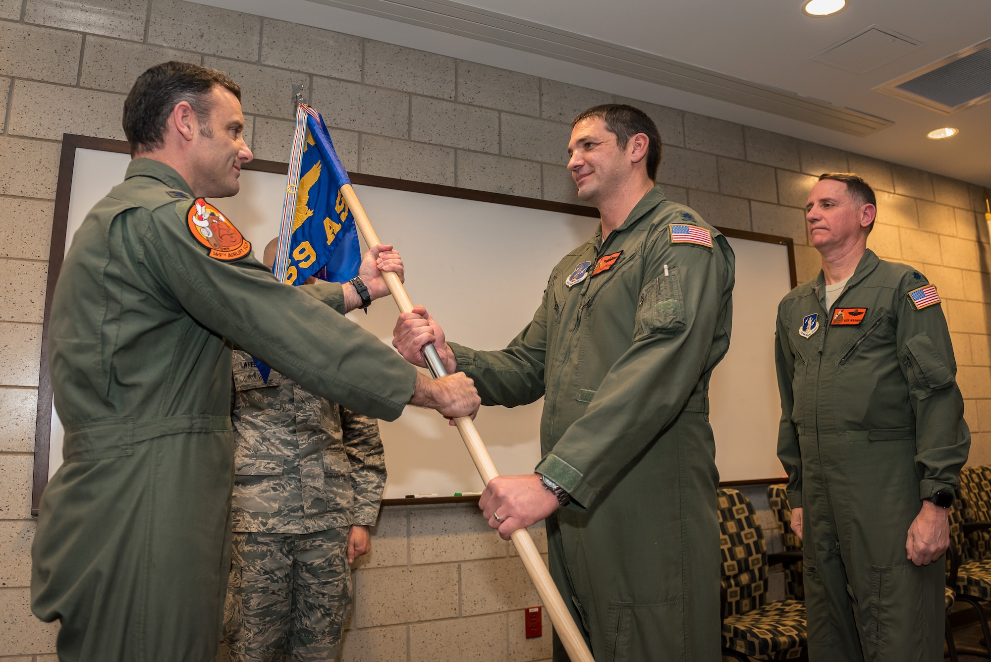 New command receives guidon.