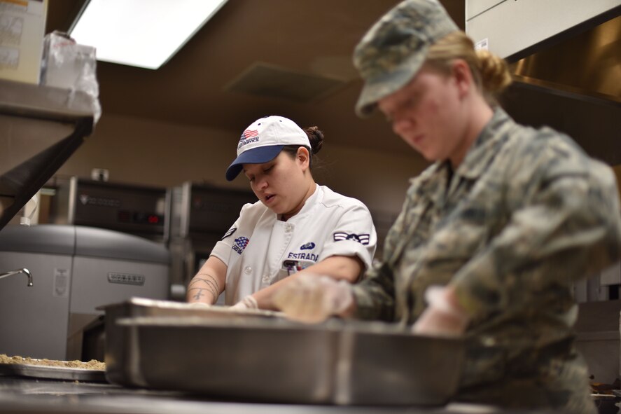 Estrada is one of several Airmen who will train with professional chefs during a week-long course at the Culinary Institute of America, which she has dreamed of doing since high school.