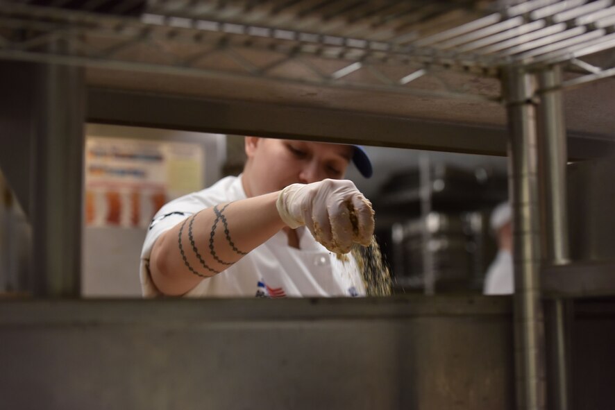 Estrada is one of several Airmen who will train with professional chefs during a week-long course at the Culinary Institute of America, which she has dreamed of doing since high school.