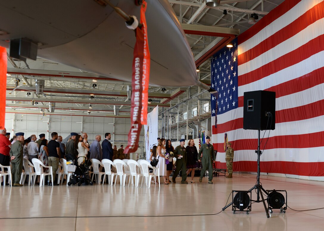The 510th Fighter Squadron conducts a change of command ceremony at Aviano Air Base, Italy, June 21, 2019.