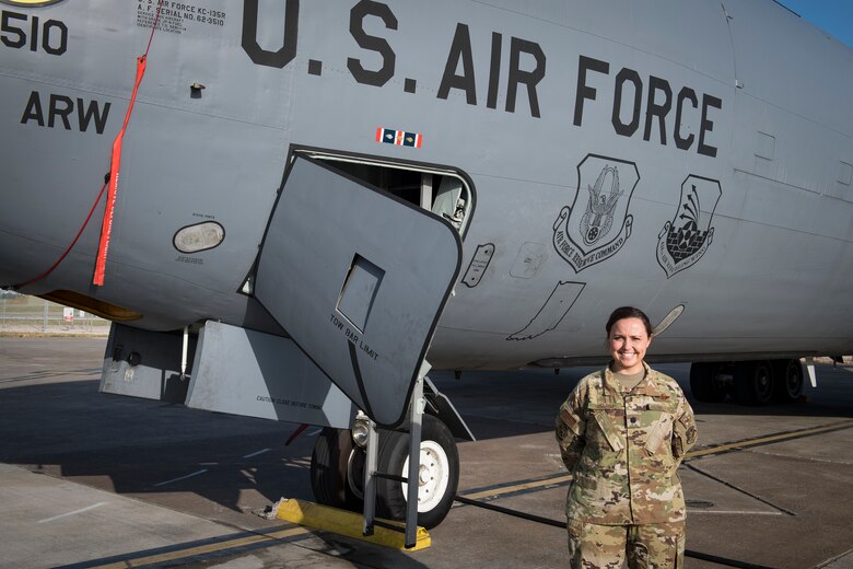 Photo of 22nd EARS commander posing for a photo.