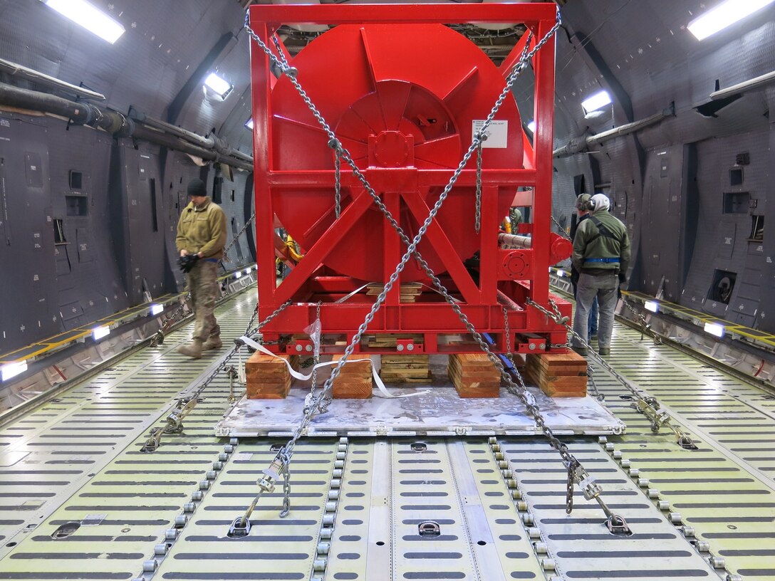 The 60th Aerial Port Squadron (APS) obtained two approval certifications for the specialized loads and 618 AOC Bookies sourced and planned the cargo on two C-5 Galaxy’s and one C-17 Globemaster III from the 60th Air Mobility Wing in addition to two commercial 747’s prepositioned and transported the cargo through its longest leg of the journey to Kadena AB. Search and recovery efforts continued for another week and a half, from May 27- June 7, 2019.