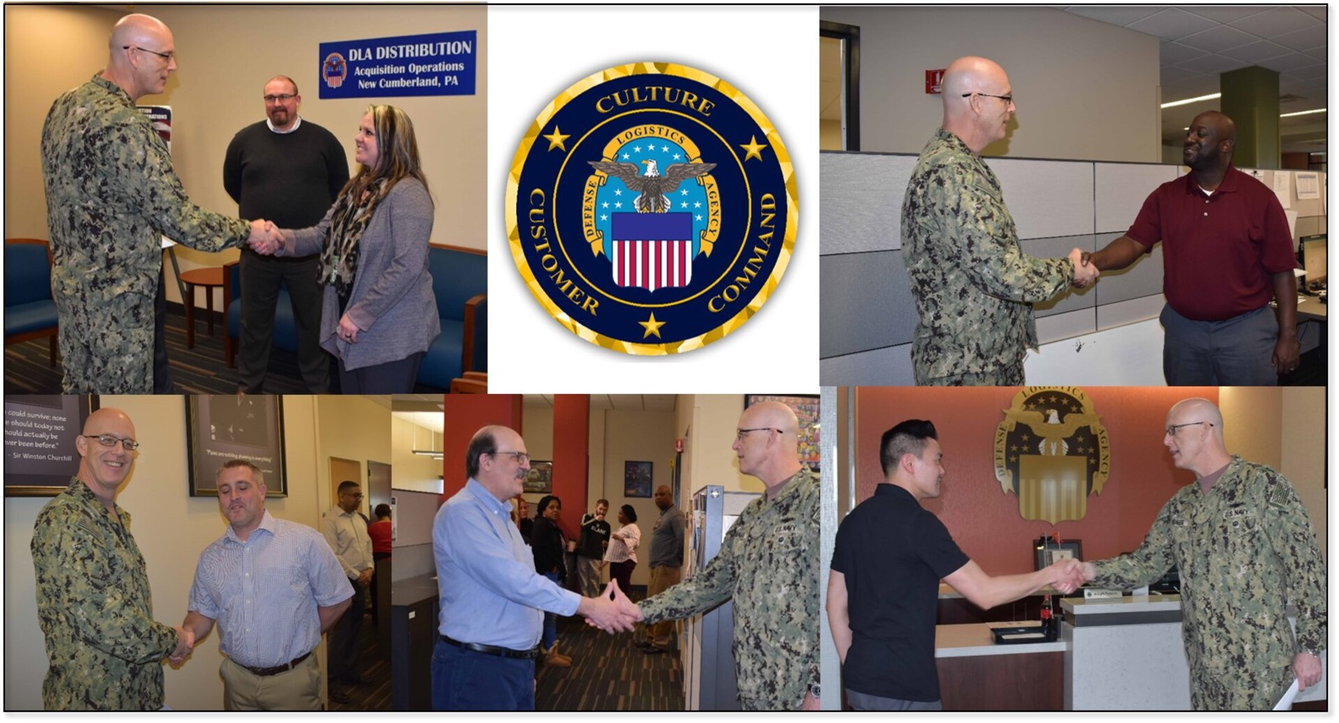 DLA Distribution employees presented commander’s coins