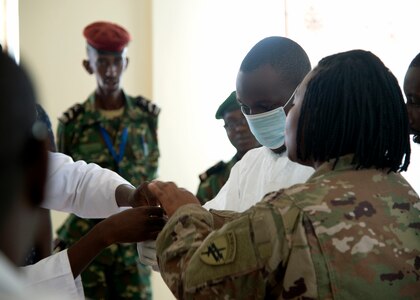 CJTF-HOA, Kamenge Military Hospital partner for Ebola prevention