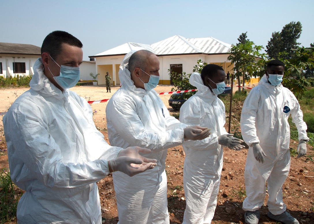 CJTF-HOA, Kamenge Military Hospital partner for Ebola prevention