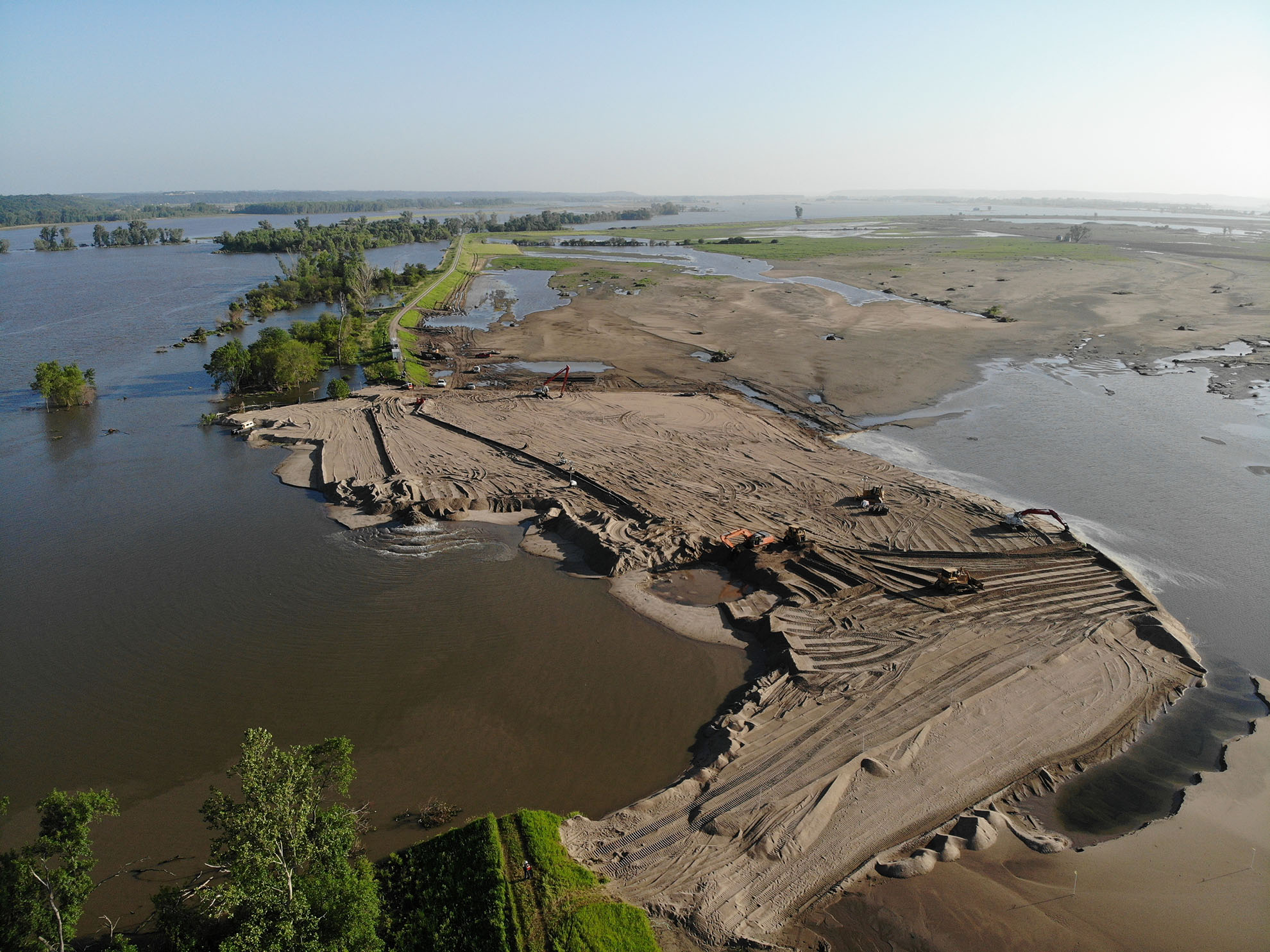 Levee L575a breach June 28, 2019