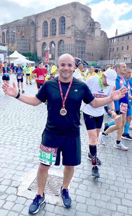 U.S. Air Force Master Sgt. Richard Duken, first sergeant of the 57th Rescue Squadron from Aviano Air Base, Italy, pose for a picture. (Courtesy Photo)