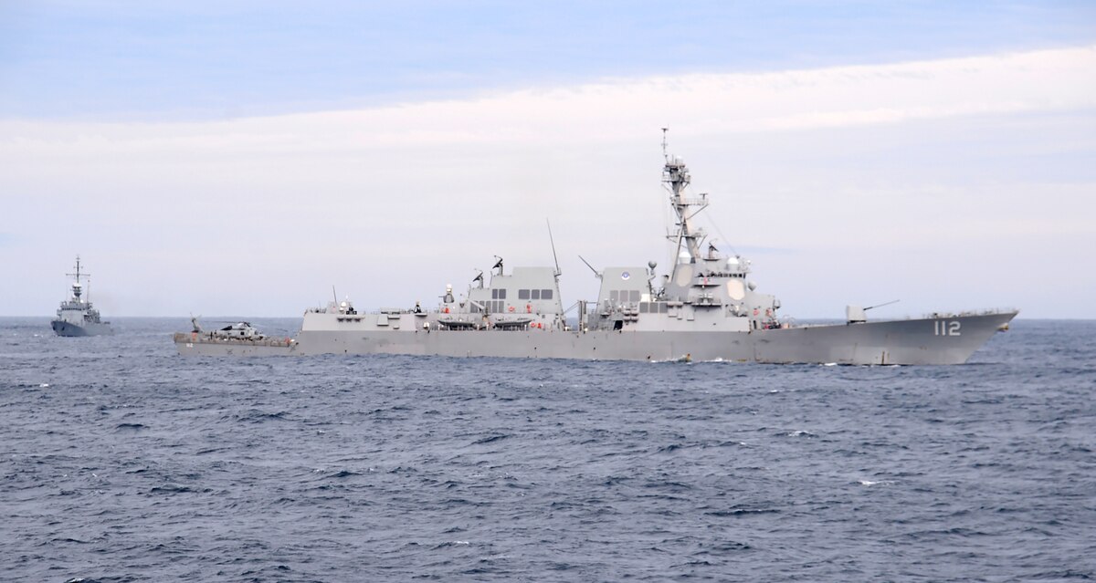 USS Michael Murphy at sea.