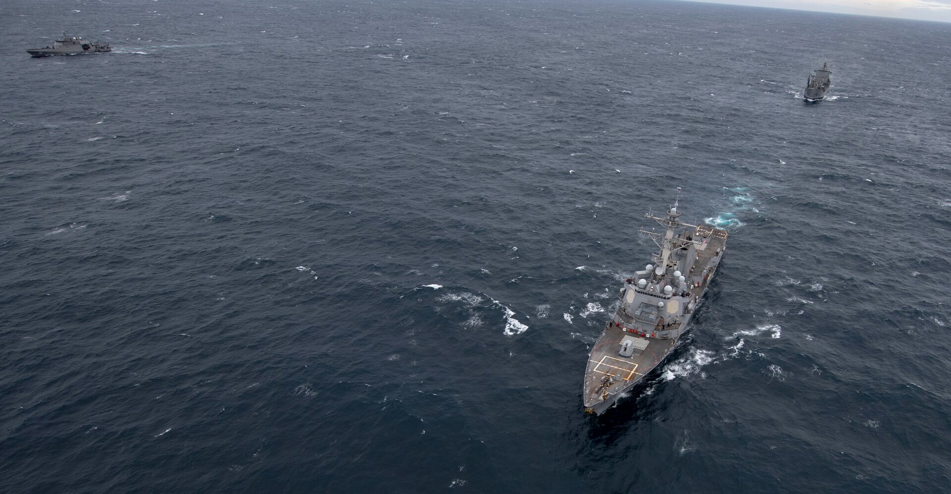 USS Michael Murphy at sea.