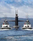 HER MAJESTY’S NAVAL BASE CLYDE, Scotland (July 2, 2018) The Ohio-class ballistic missile submarine USS Alaska (SSBN 732) arrives at Her Majesty’s Naval Base Clyde, Scotland, for a scheduled port visit July 2, 2019. The port visit strengthens cooperation between the United States and United Kingdom, and demonstrates U.S. capability, flexibility, and continuing commitment to NATO allies.