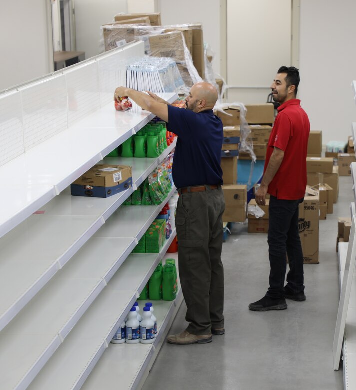The new AAFES Exchange on Erbil AB in Iraq officially opens July 4, 2019. It will serve a significant base population of U.S. and coalition soldiers and civilians. The new facility replaces a mobile expeditionary unit which consists of two semi-trailers providing approximately 650 square-feet of retail space. The new store has more than 2,100 square feet of retail floor space to provide necessary commodities and popular merchandise. It will also have a Western Union financial service area, almost 500 square-feet of warehouse space and stocking area, administrative office space, a dedicated communications closet, and covered exterior entrance and break areas.
