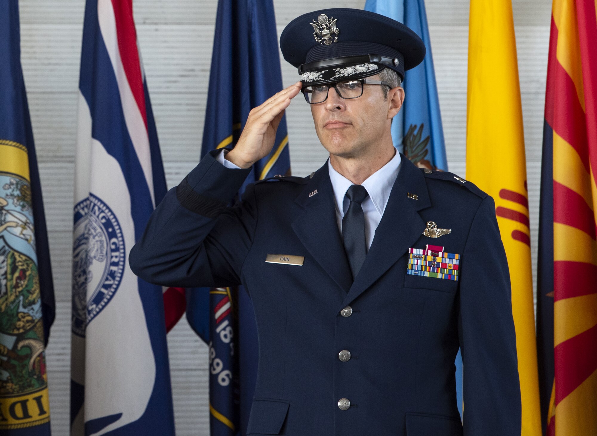 The 96th Test Wing welcomes new commander, Brig. Gen. Scott Cain during a change of command ceremony July 2.