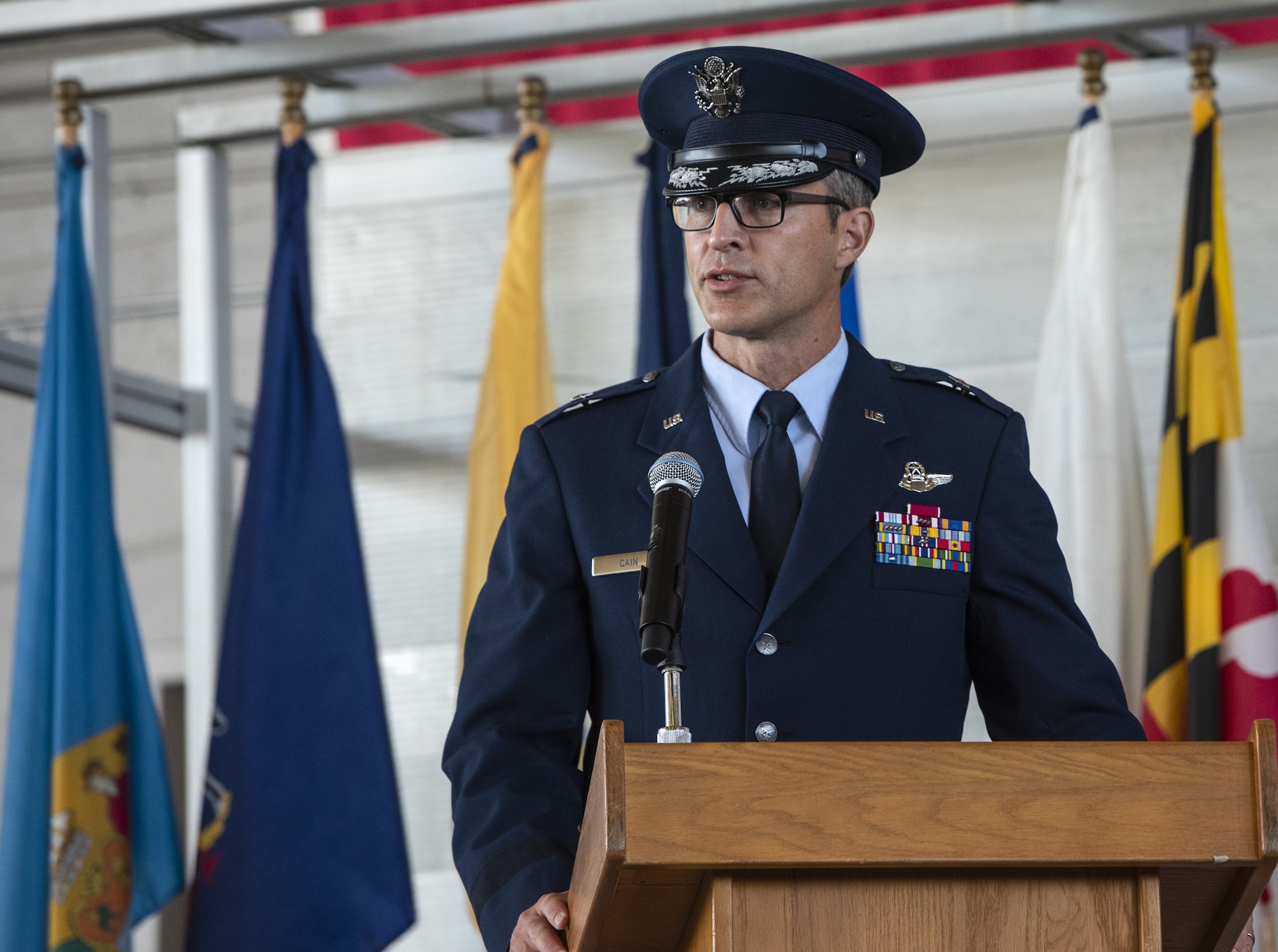The 96th Test Wing welcomes new commander, Brig. Gen. Scott Cain during a change of command ceremony July 2.