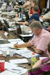 A student takes notes during the Federal Emergency Management Agency (FEMA) Fundamentals of Grant Management course, held June 25-27, 2019, in Dunbar, West Virginia. The course, part of the Grants Management Technical Assistance (GMTA) Program, is for recipients and subrecipients currently receiving FEMA Federal financial assistance via award or grant programs and is designed to enhance recipient's and subrecipient’s ability to administer and manage federal financial assistance. (U.S. Army National Guard photo by Edwin Wriston)