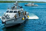 COLONIA, Yap (July 3, 2019) Mark VI patrol boats, assigned to Coastal Riverine Squadron (CRS) 2, Coastal Riverine Group 1, Det. Guam, arrive to Colonia, Yap. CRG 1, Det. Guam's visit to Yap, and engagement with the People of Federated States of Micronesia underscores the U.S. Navy's commitment to partners in the region. The Mark VI patrol boat is an integral part of the expeditionary forces support to 7th Fleet, capability of supporting myriad of missions throughout the Indo-Pacific.