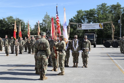 143rd Sustainment Command (Expeditionary) holds change of command