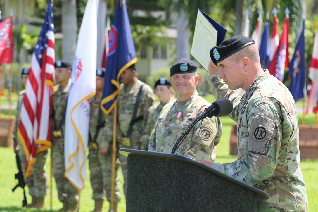 9th Mission Support Command farewells Anderson, welcomes Connelly