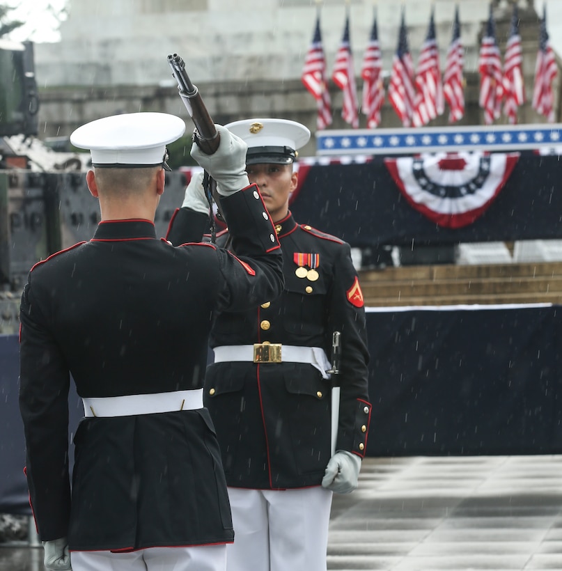The Honorable President Donald J. Trump hosted a “Salute to America” event which was held to honor all service members past and present. The celebration showcased America’s military with music, military demonstrations and flyovers.